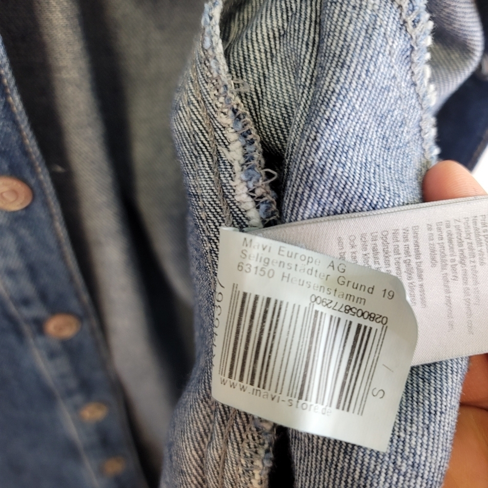 Mavi Denim shirt dress frayed edge - Picture 4 of 10